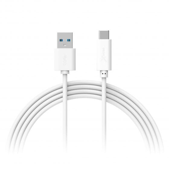 Xlayer 214354 - 1 m - USB A - USB C - USB 3.2 Gen 1 (3.1 Gen 1) - 5000 Mbit/s - White