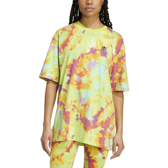 ADIDAS ORIGINALS Tie-Dyed Oversized Fit short sleeve T-shirt