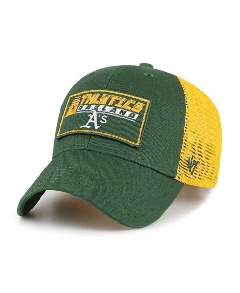 Big Boys and Girls Green, Gold Oakland Athletics Levee MVP Trucker Adjustable Hat