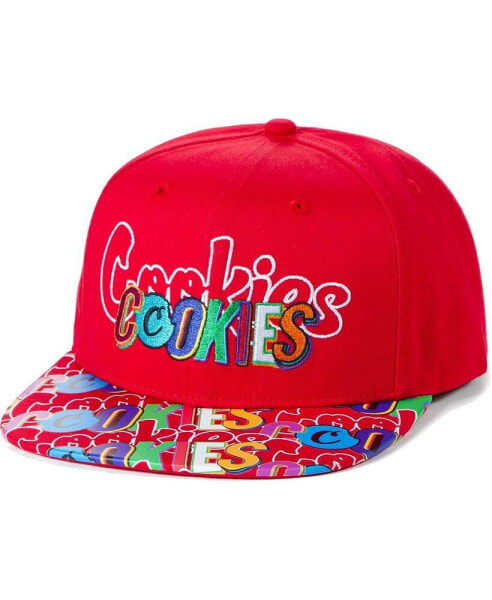 Головной убор Cookies Красный на блоке Snapback Hat