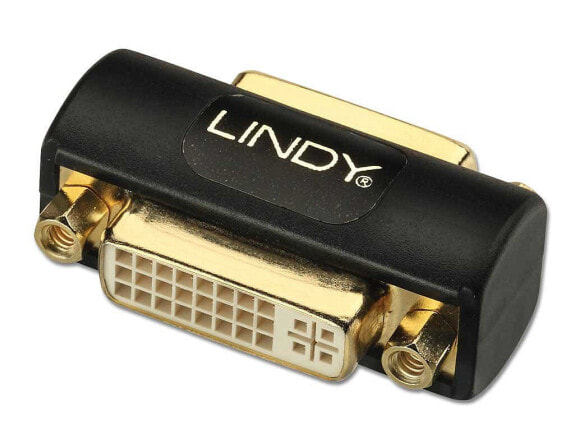 Lindy Premium DVI Coupler, Female to Female, DVI, DVI, Black