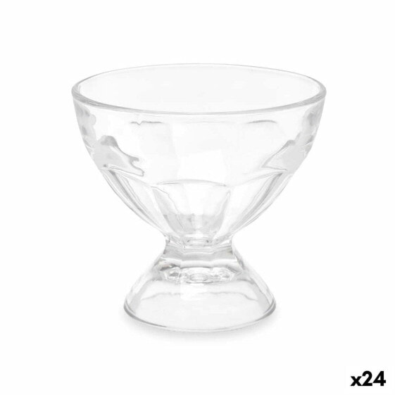 Чашка для мороженого и смузи Vivalto 280 мл Прозрачное стекло (24 штуки)