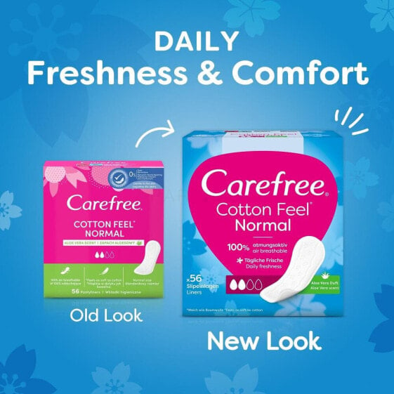 Carefree Cotton Feel Normal Aloe Vera 56 St. slipeinlage für Frauen Slipeinlage 56 St.