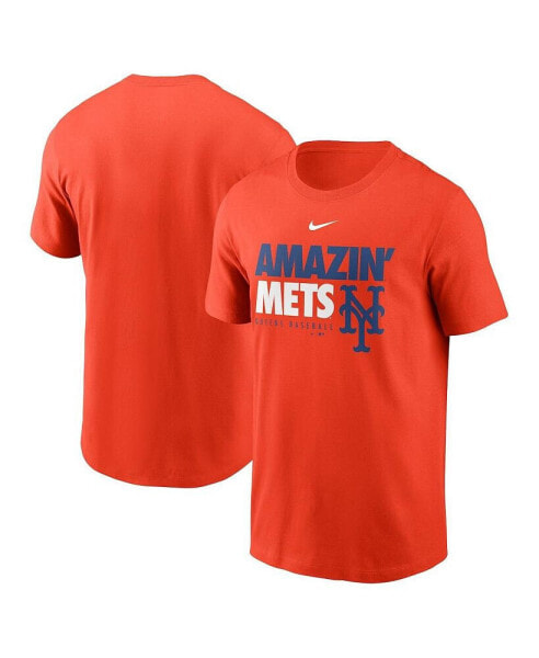 Men's Orange New York Mets Amazin' Mets Local Team T-shirt