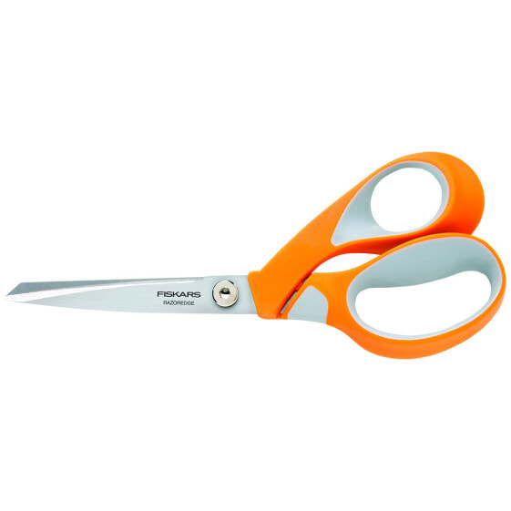 Fiskars 1014579, Straight cut, Single, Grey, Orange, Stainless steel, Right-handed, Semi-offset handle