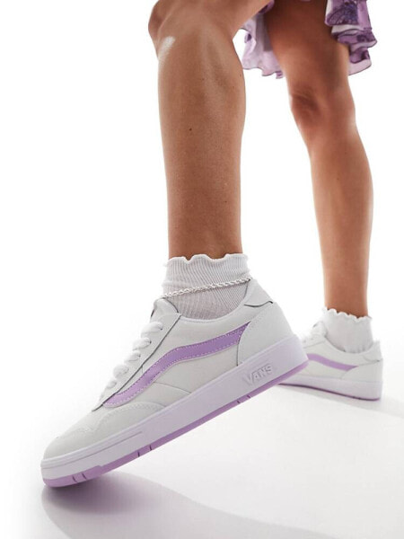 Vans Cruze Too trainers in white and lilac