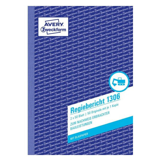 Avery Zweckform Avery 1306 - White - Yellow - Cardboard - A5 - 148 x 210 mm - 50 pages