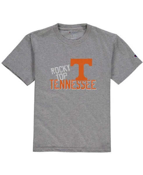 Big Boys Gray Tennessee Volunteers Team Chant T-shirt