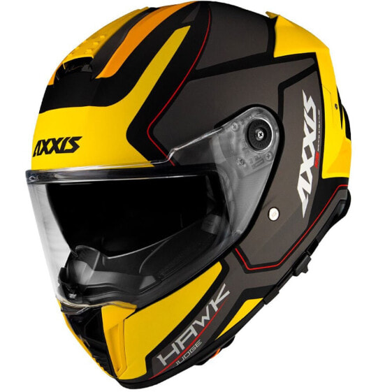 Шлем для мотоциклистов AXXIS Ff122Sv Hawk Sv Judge B13 в матовом желтом цвете