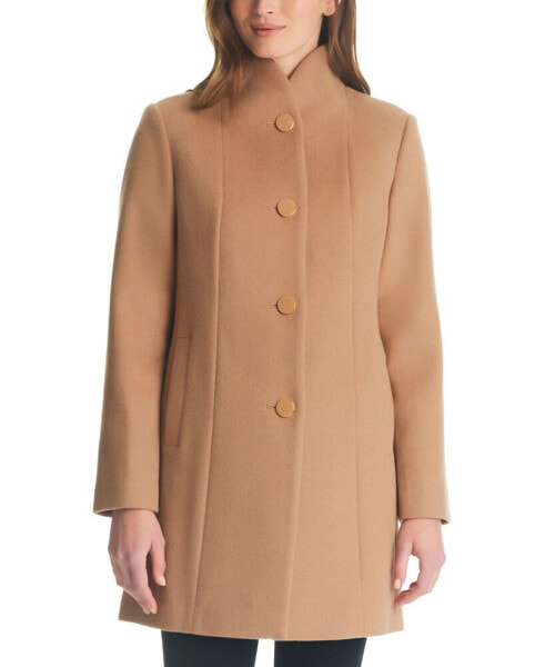Women's Stand-Collar Wool Blend Coat, Created for Macy's