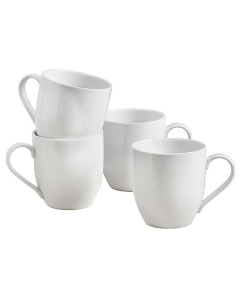 Everyday Whiteware Coupe Mug 4 Piece Set