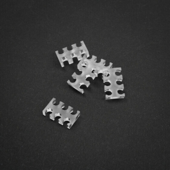 King Mod Service 6-Slot Kabelkamm 3mm klein - klar - 5er Set