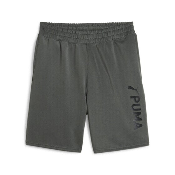 Puma Fit 8 Inch Double Knit Graphic Shorts Mens Grey Casual Athletic Bottoms 52