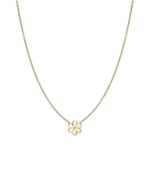 Diamond Flower Necklace