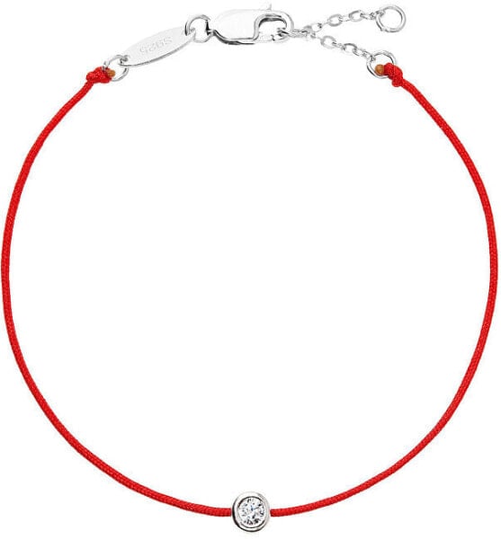 Красный браслет каббала с цирконом 13005.3