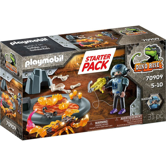 Игровой набор Playmobil Starter Pack Fight Against Scorpion Of Fire Dino Rise (Битва с Скорпионом Огня Дино Восстание)