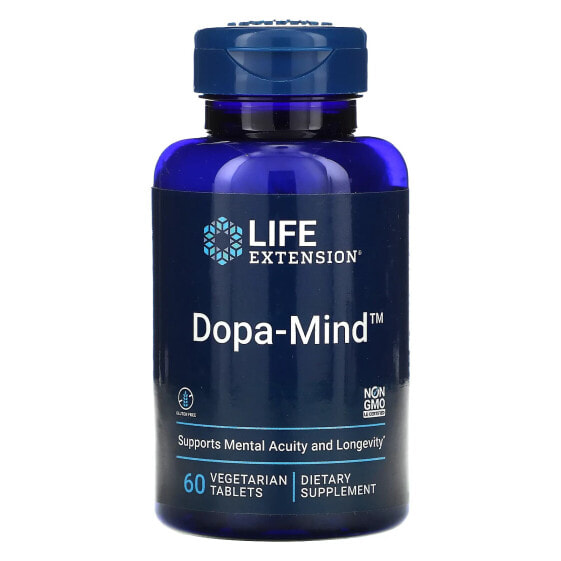 Витамин для улучшения памяти Life Extension Dopa-Mind, 60 вегетарианских таблеток