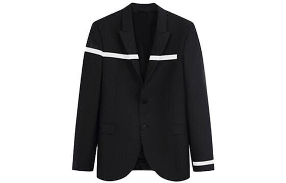 Куртка мужская Neil Barrett FW21 двухцветная с поясом