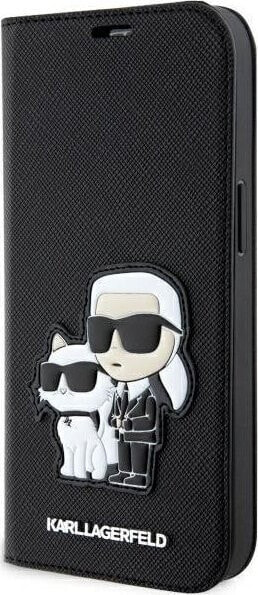 Karl Lagerfeld Etui Karl Lagerfeld KLBKP14XSANKCPK Apple iPhone 14 Pro Max bookcase czarny/black Saffiano Karl & Choupette