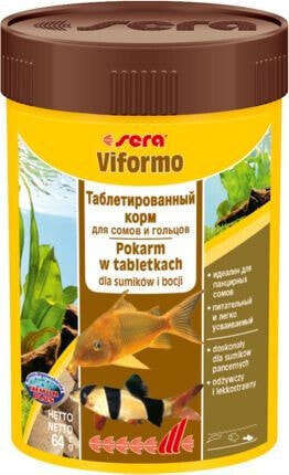 Корм в виде таблеток для рыб Sera VIFORMO ПУСТУЛА 100 мл/275 шт.