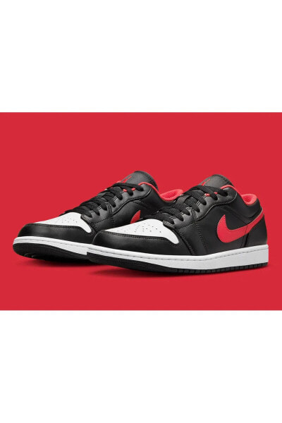 Air Jordan 1 Low “White Toe” Black Red