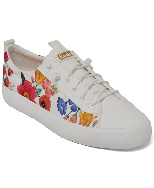 Women's x Rifle Paper Co Kickback Canvas Casual Sneakers from Finish Line