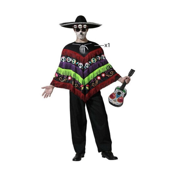 Costume for Adults Black Costume for Adults Mexico (1 Piece)
