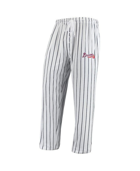 Men's White, Navy Atlanta Braves Vigor Lounge Pant