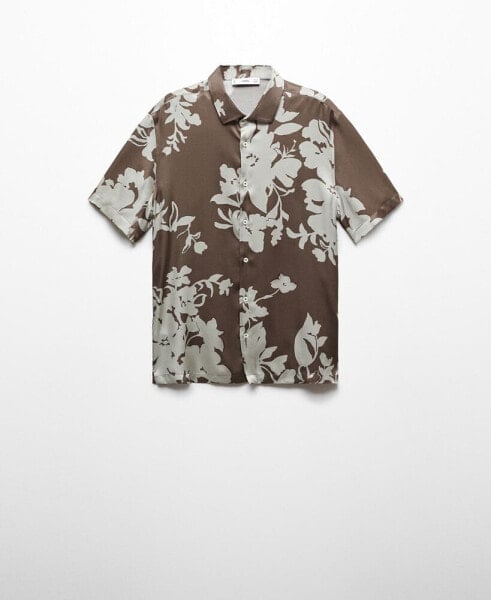 Men's Flowy Floral Print Shirt