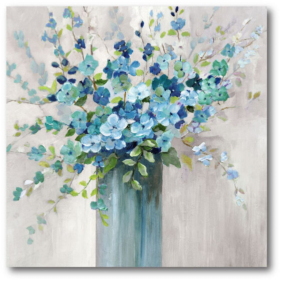 Sea Isle Wildflowers Gallery-Wrapped Canvas Wall Art - 16" x 16"