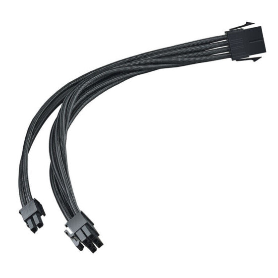 SilverStone 8-Pin-PCIe auf 6+2-Pin-PCIe Verlängerung, 250mm - Schwarz