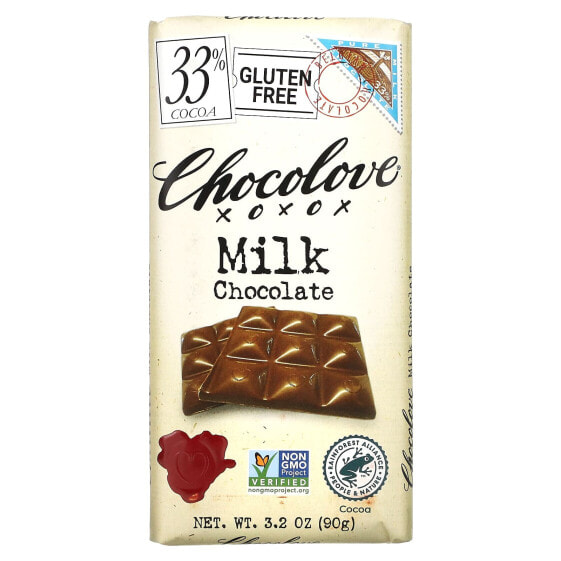 Milk Chocolate, 33% Cocoa, 3.2 oz (90 g)