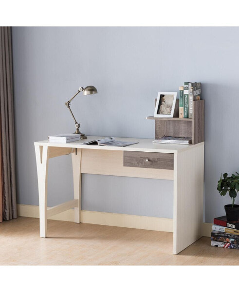 Desk Ivory Dark Taupe