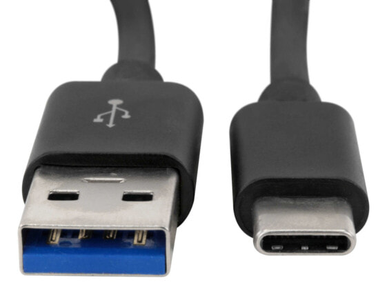 Ansmann 1700-0081, 2 m, USB A, USB C, USB 3.2 Gen 1 (3.1 Gen 1), 5000 Mbit/s, Black