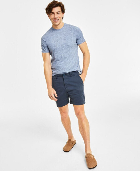 Men's Colin Flat Front 7" Chino Shorts, Created for Macy's