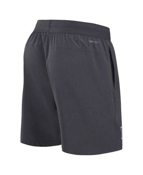 Men's Anthracite Duke Blue Devils 2024 Sideline Performance Shorts