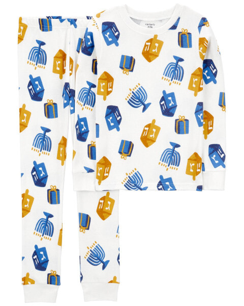 Kid 2-Piece Hanukkah 100% Snug Fit Cotton Pajamas 5