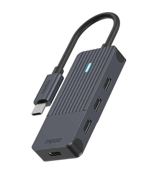 Rapoo USB-C Hub auf USB-C grau 00217696 - Hub