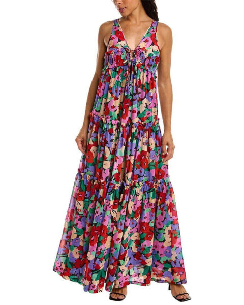 Nicholas Myla Silk-Blend Maxi Dress Women's