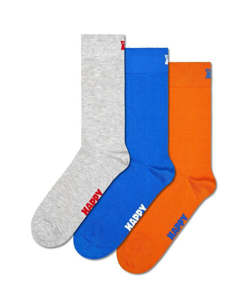 3-Pack Solid Socks