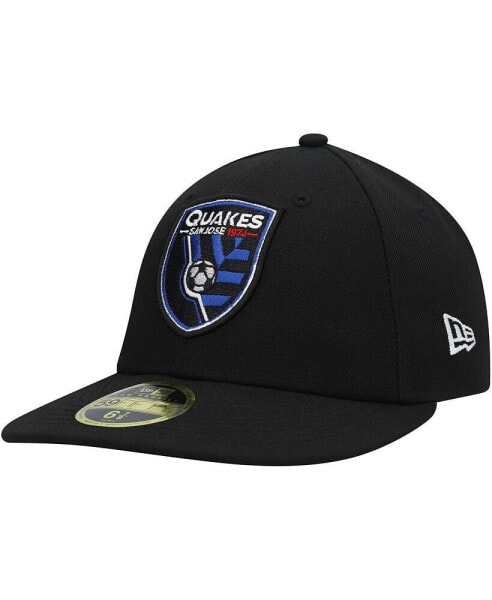 Men's Black San Jose Earthquakes Primary Logo Low Profile 59FIFTY Fitted Hat