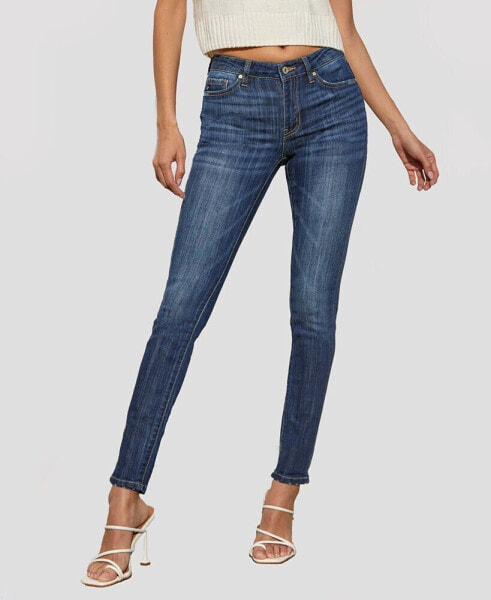 Women's Mid Rise Stretch Super Skinny Jeans