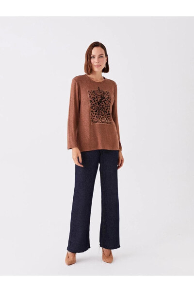 Блуза LCW Grace Bicycle Neck Print  Blouse