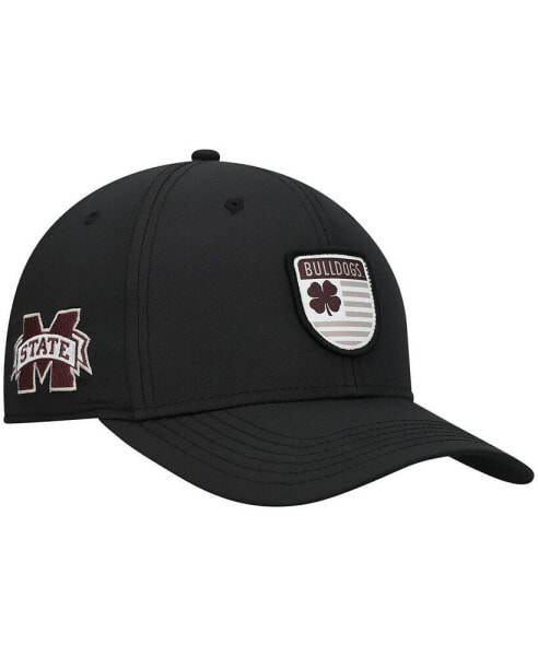 Бейсболка Black Clover Mississippi State Bulldogs Nation Shield Snapback для мужчин