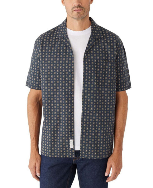 Men's Cotton Poplin Printed Camp Shirt