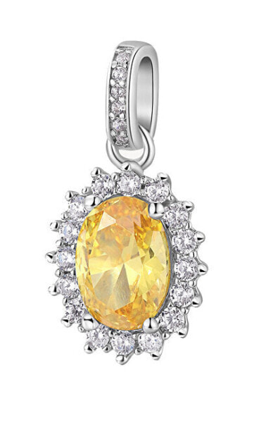 Elegant silver pendant Fancy Energy Yellow FEY04