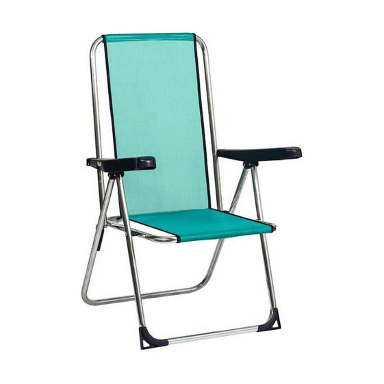 Пляжный стул Alco Многопозиционная Зеленый Алюминий 63 x 101 x 65 cm