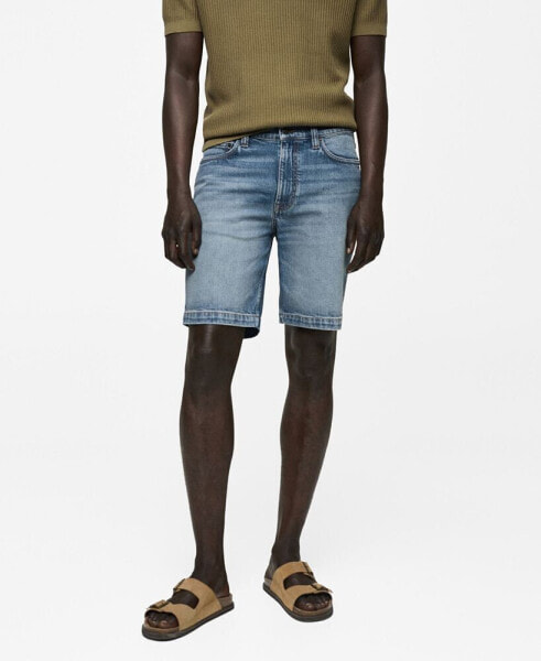 Men's Denim Bermuda Shorts