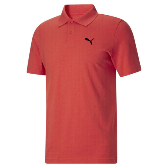 Puma Essential Short Sleeve Polo Shirt Mens Red Casual 67910539