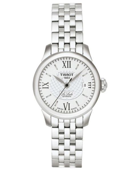 Watch, Women's Swiss Automatic Le Locle Stainless Steel Bracelet 42mm